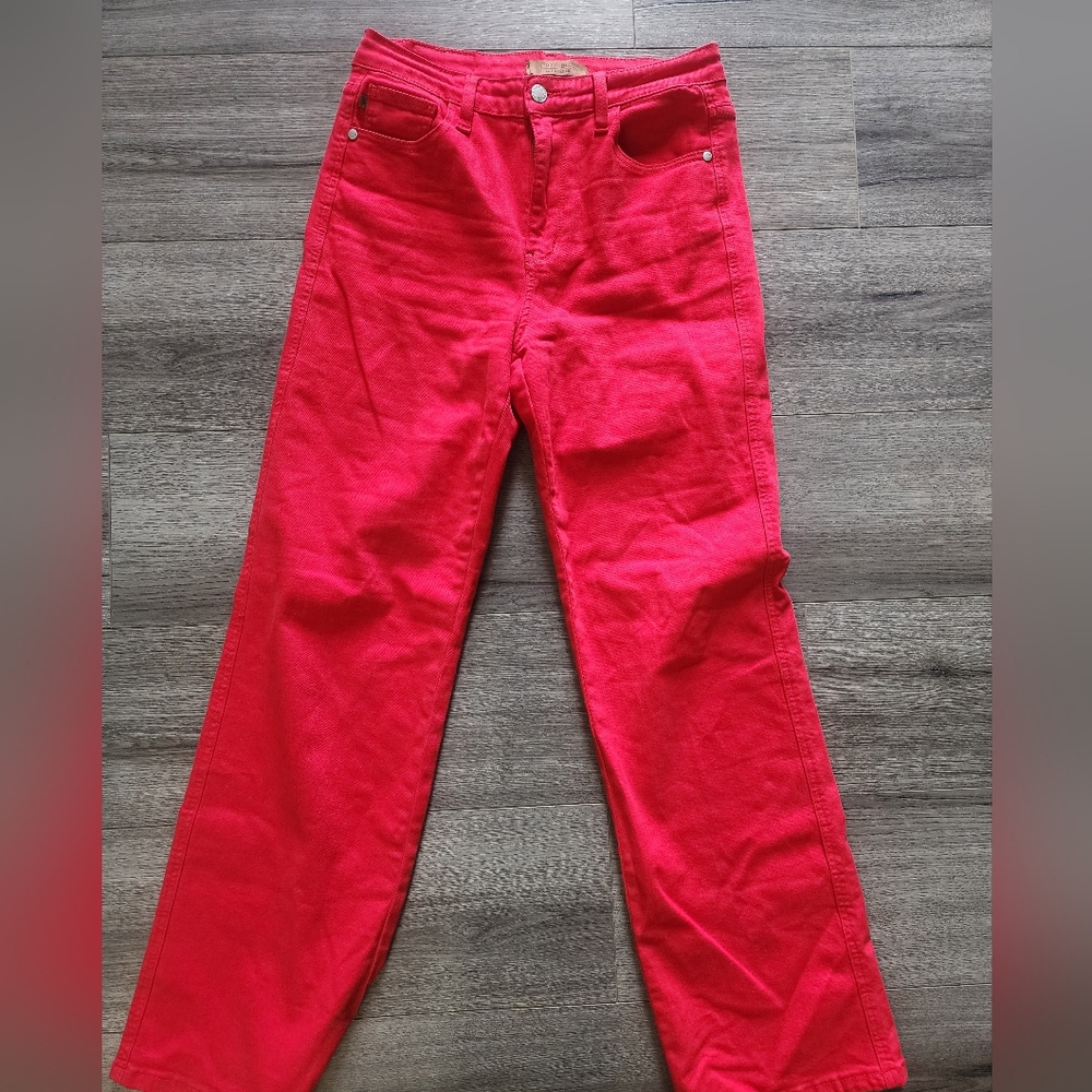 NWOT RED Judy Blue jeans 7/28